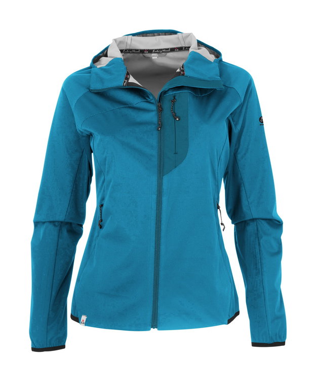Maul Softshell Jacket Wildbarren 3.0 (wind and waterproof) turquoise blue Women